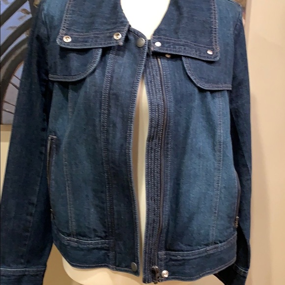 DNKY JEANS NWOT  denim jacket L - Picture 6 of 9
